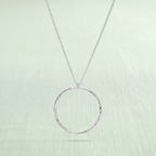 Breathe Necklace Hero - Pale Sage Green Linen