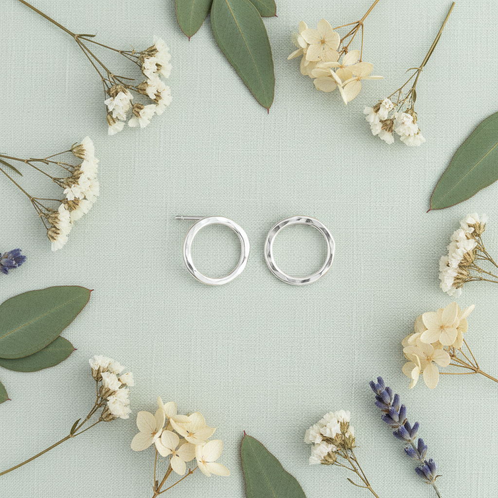 Breathe Studs - Flat Lay