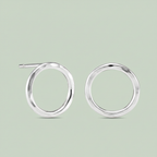 Breathe Studs - Sage Green Hero