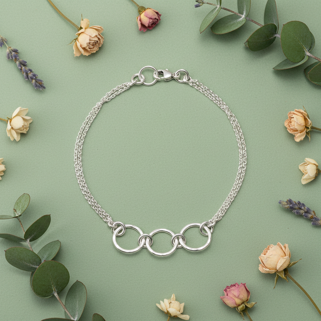 Breathe Trio Bracelet — Flat Lay
