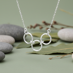 Breathe Trio Necklace — Detail