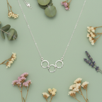 Breathe Trio Necklace — Flat Lay