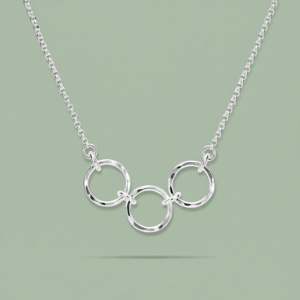 Breathe Trio Necklace — Hero Mid Sage