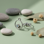 Dream Earrings – Side Angle Zen Background