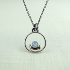 Dream Necklace hero - hanging on linen