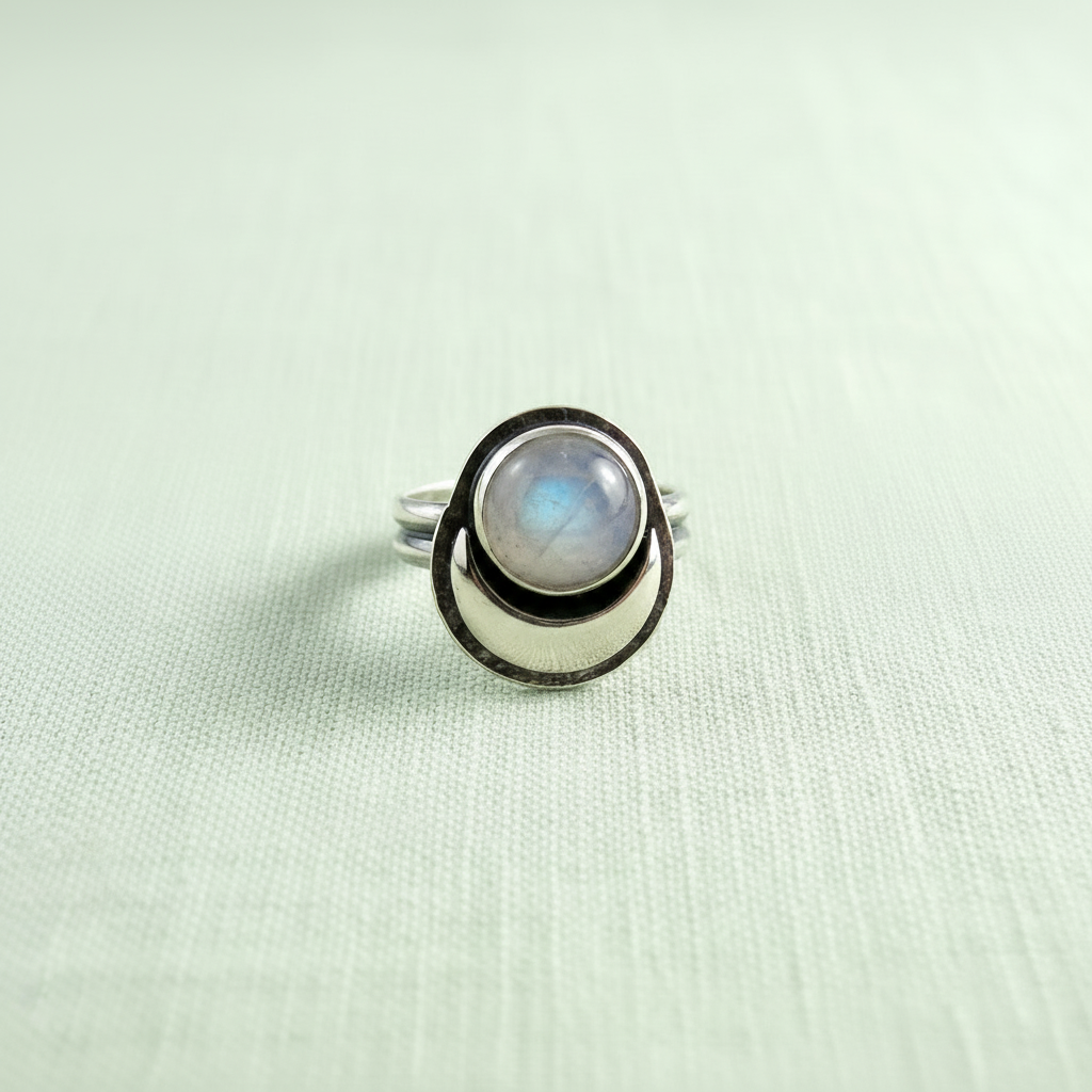 Dream Ring hero - larger on sage green linen