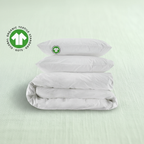 Essential Organic Percale Duvet Cover & Pillowcase Set Hero