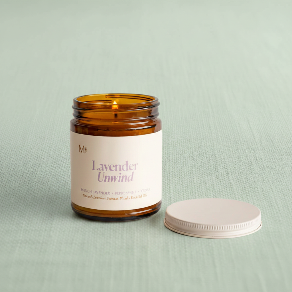 Lavender Unwind Candle Hero