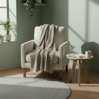 Waffle Knit Throw - reading nook